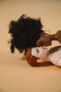 2 biracial dolls