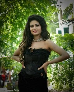 a woman in a corset. A symbol of Femdom power