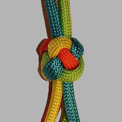 colorful paracord diamond knot