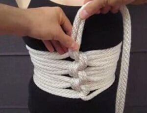 rope corset harness