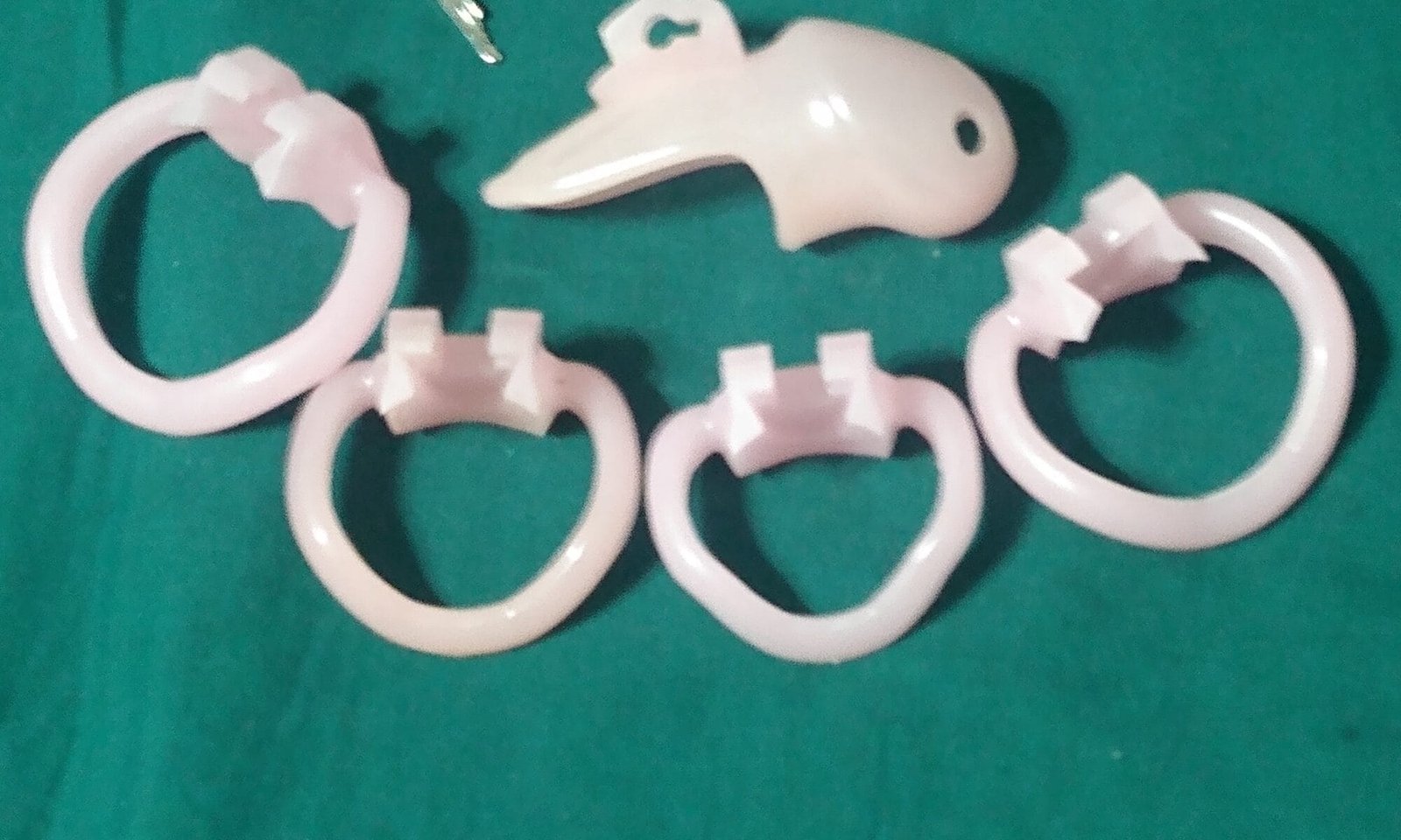 Chastity cage pieces