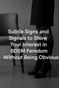 subtle signs and signals to show your interest in Femdom